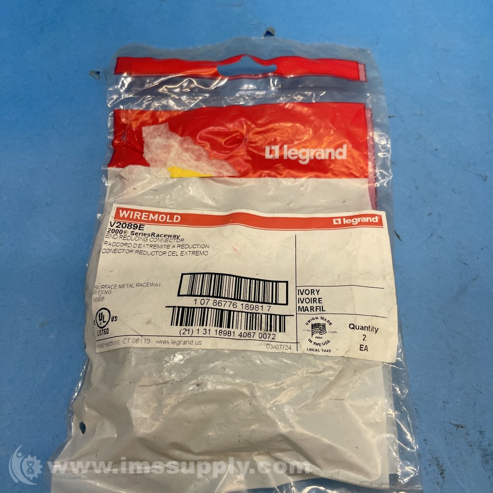 Legrand V2089E End Reducing Connector FNFP