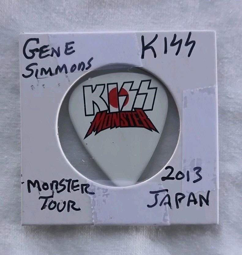 Gene Simmons Tour Issued Guitar Pick 2013 Japan Monster Tour Rare