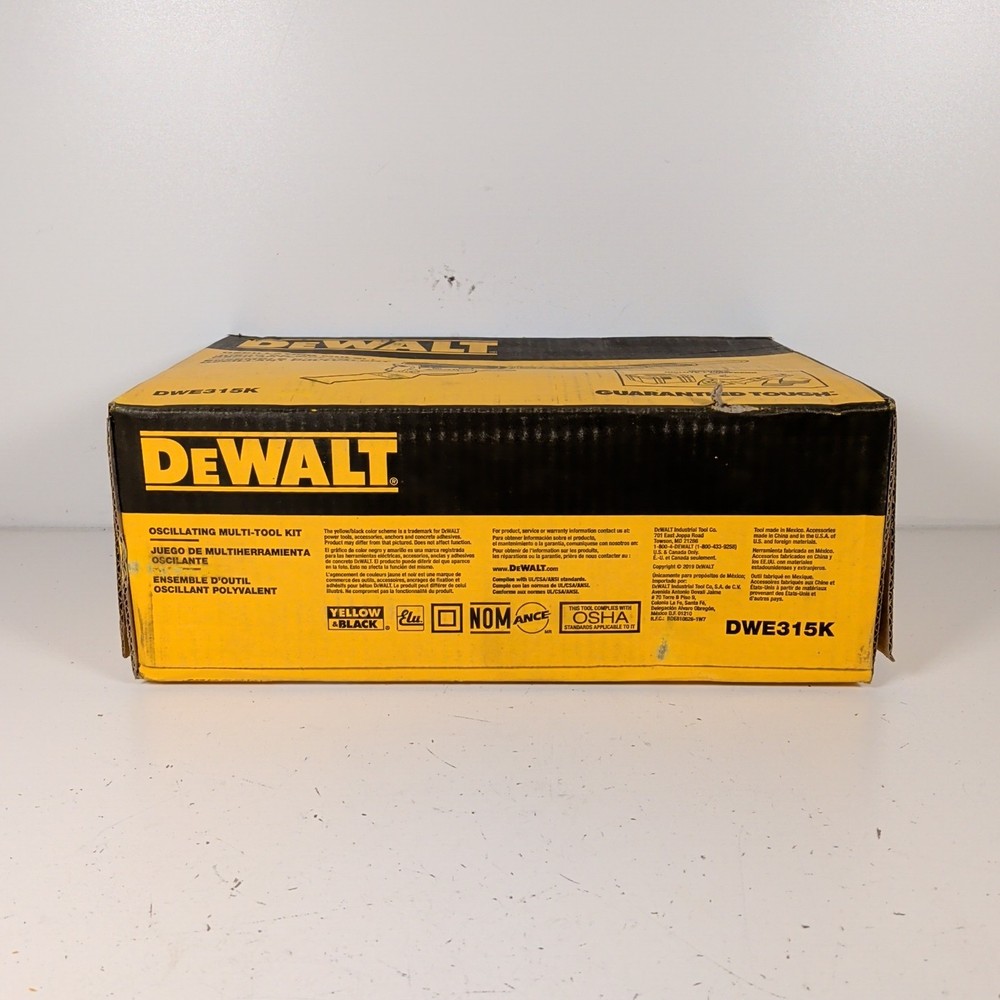 DeWalt DWE315SK 3-Amp Oscillating Multi-Tool Kit 29-Piece Variable Speed Corded
