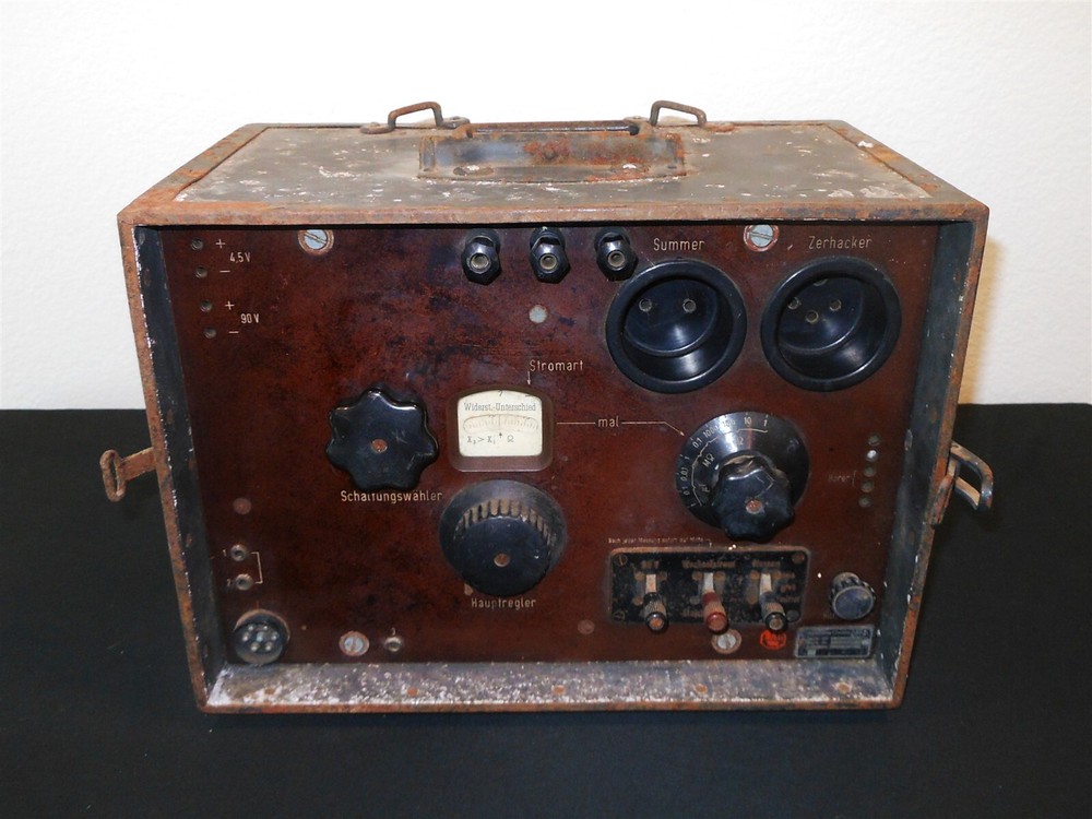 WW2 German Luftwaffe Messbrücke Ohmmeter - COMMUNICATION LINE TESTING UNIT