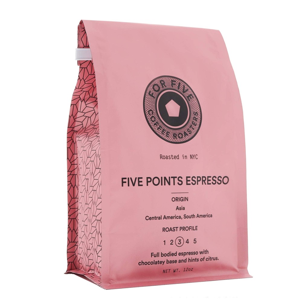 For Five Coffee Roasters - Roasted In NYC - Five Points Espresso Medium Roast