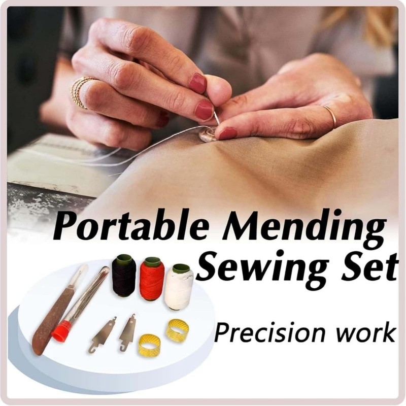 2Sets 37PCS Sewing Tool Set,Needles Thread Hand Repair Tools,Portable Sewing Kit