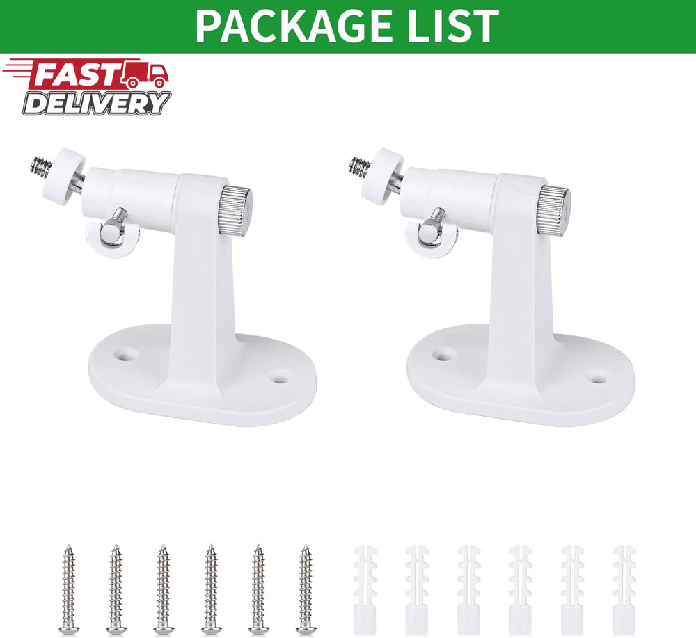 2Pack Adjustable Security Wall Mount Bracket for Google Nest Cam Outdoor or Indo
