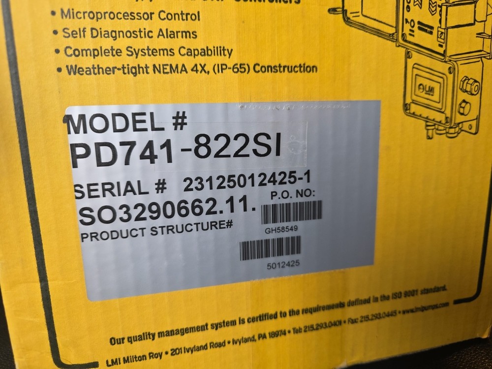 LMI Milton Roy PD741-822SI, Metering Pumps & Accessories