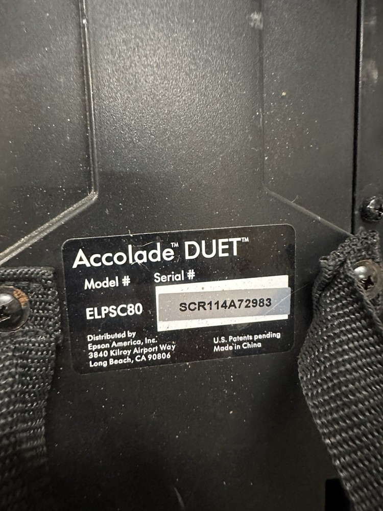 Epson - Accolade Duet 80" Portable Projector Screen