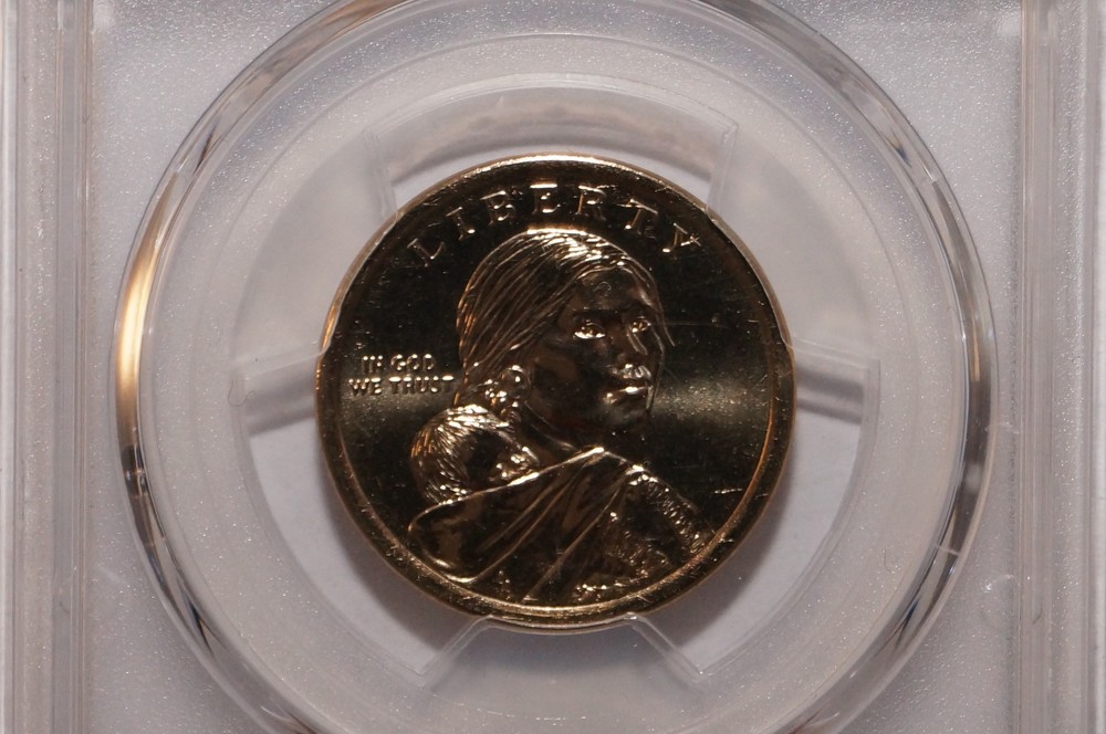 2016-D NATIVE AMERICAN DOLLAR POSITION B GRADED PCGS MS66