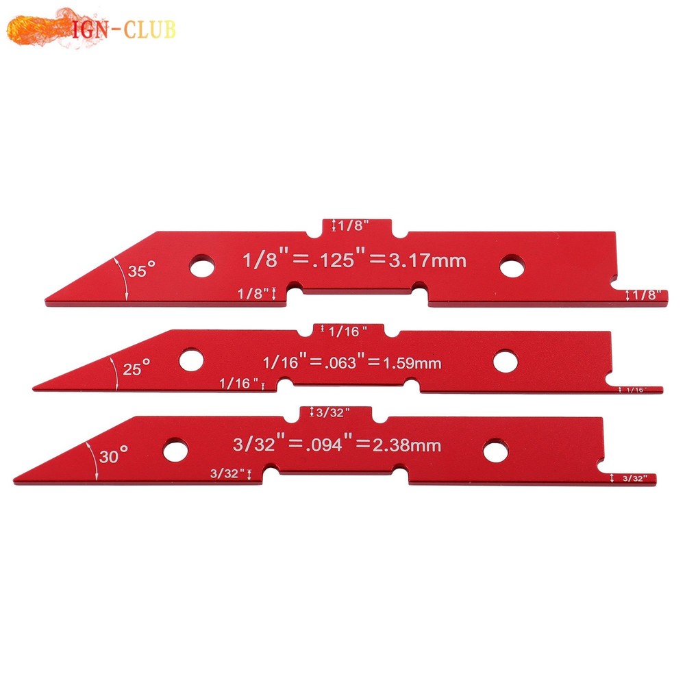 14 Pcs Aluminum Router Table Setup Bars Precision Setup Blocks Height Gauge Set