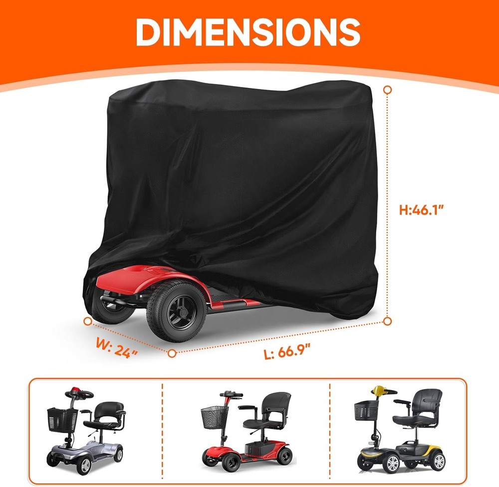 Mobility Scooter Cover Waterproof 66 Inch New