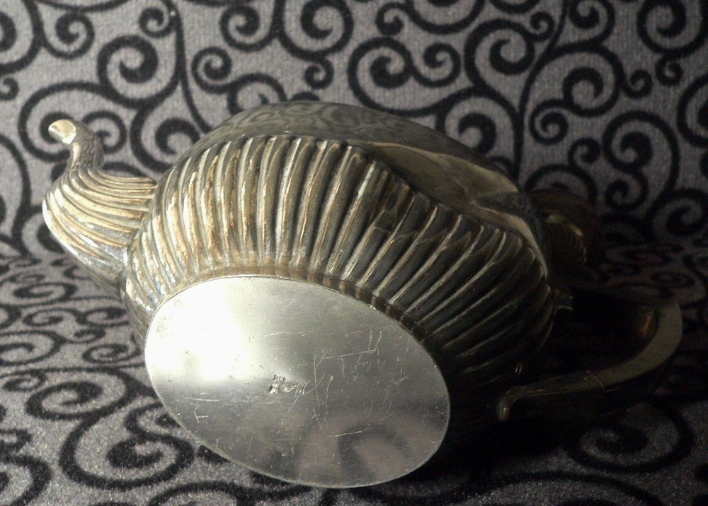 1930s Art Deco Silver Plated Teapot Francis Howard Sheffield England