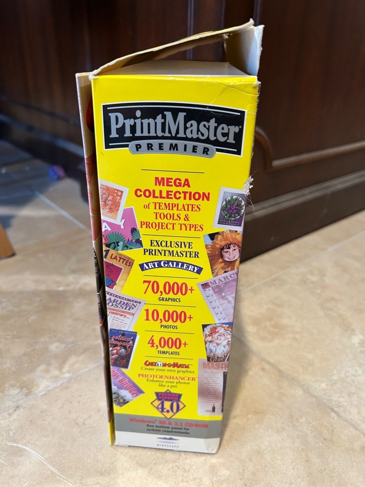 Printmaster Premier publishing suite 7.0 Windows 95/98 software