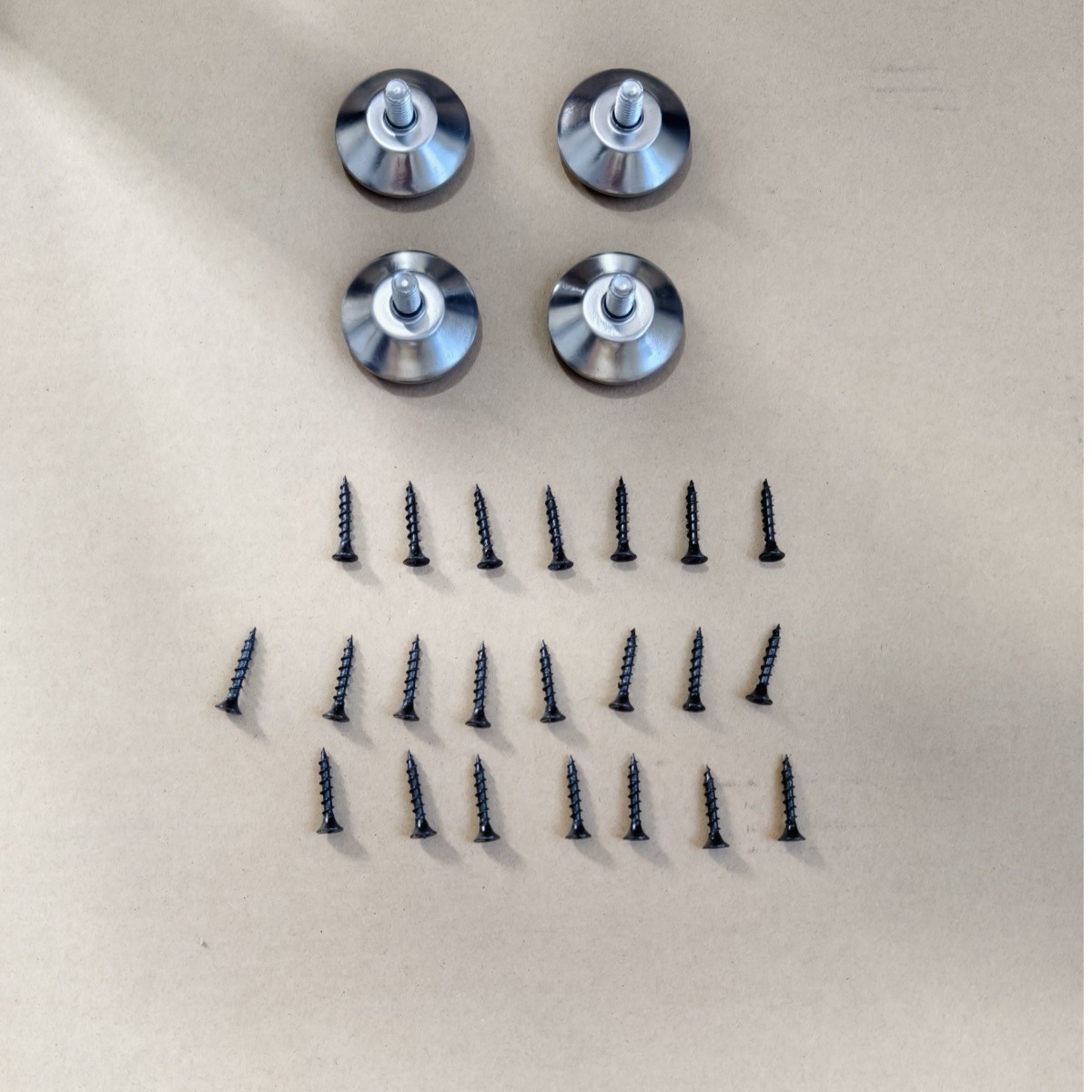 Square Reinforced Steel Office Table Legs 2 PCS For DIY Max Load 1000 lbs Heavy