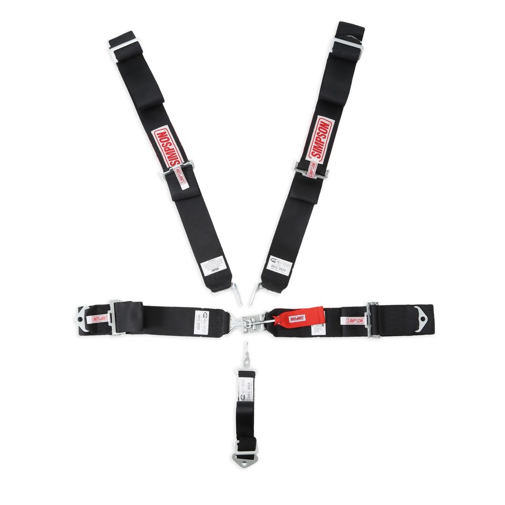 29061BK Simpson Racing STD. Latch & Link 5pt. Harness
