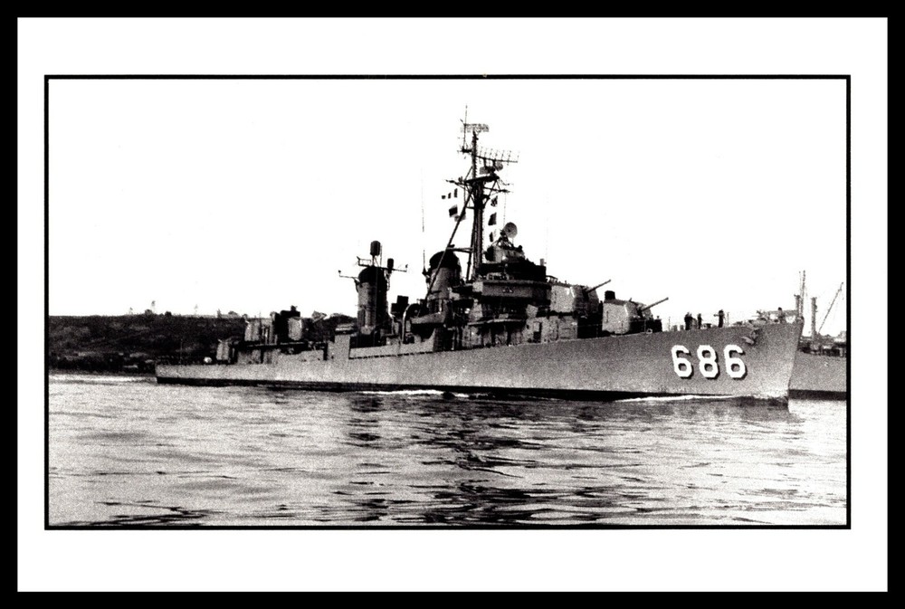 Postcard USS Halsey Powell DD-686