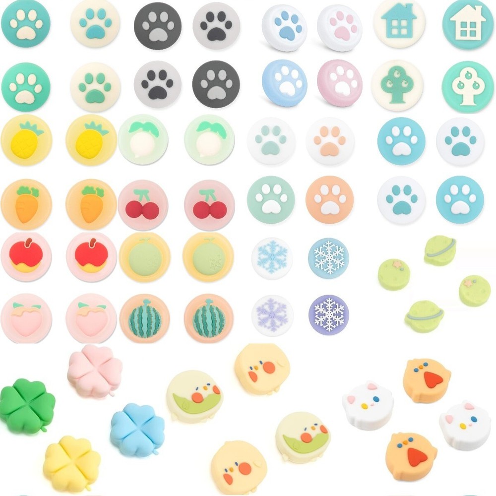 GeekShare Thumb Joystick Caps for Switch/OLED/Lite/PS5/Switch Pro/Xbox 4PCS