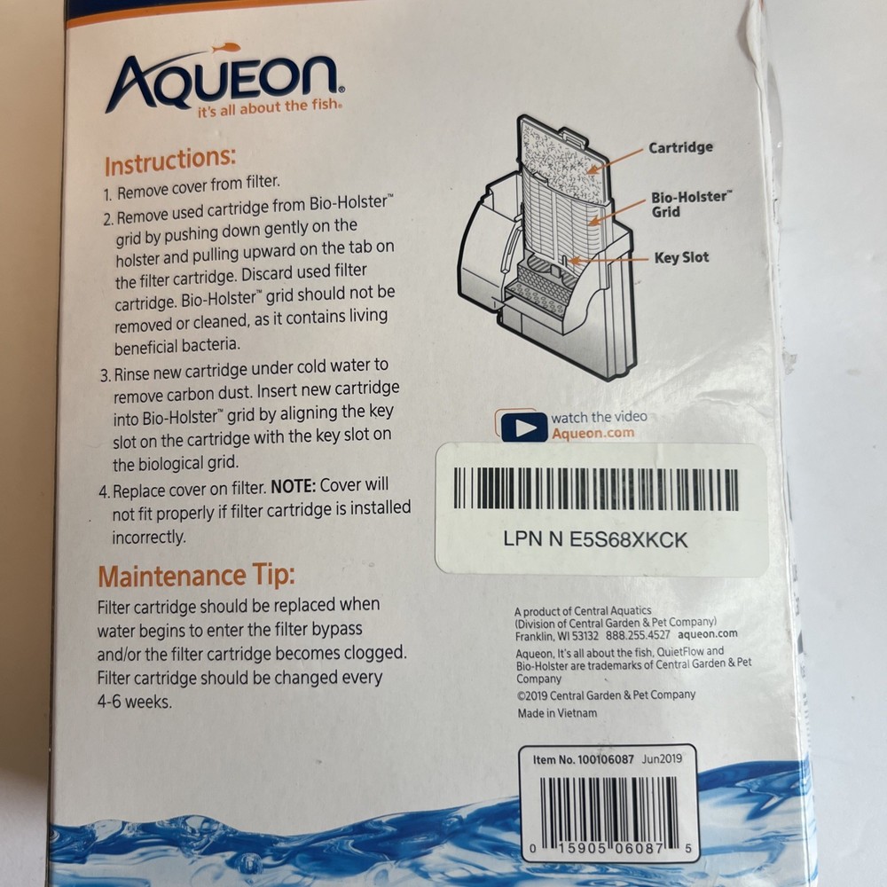 Aqueon Replacement Filter Cartridges LARGE 3 Pack