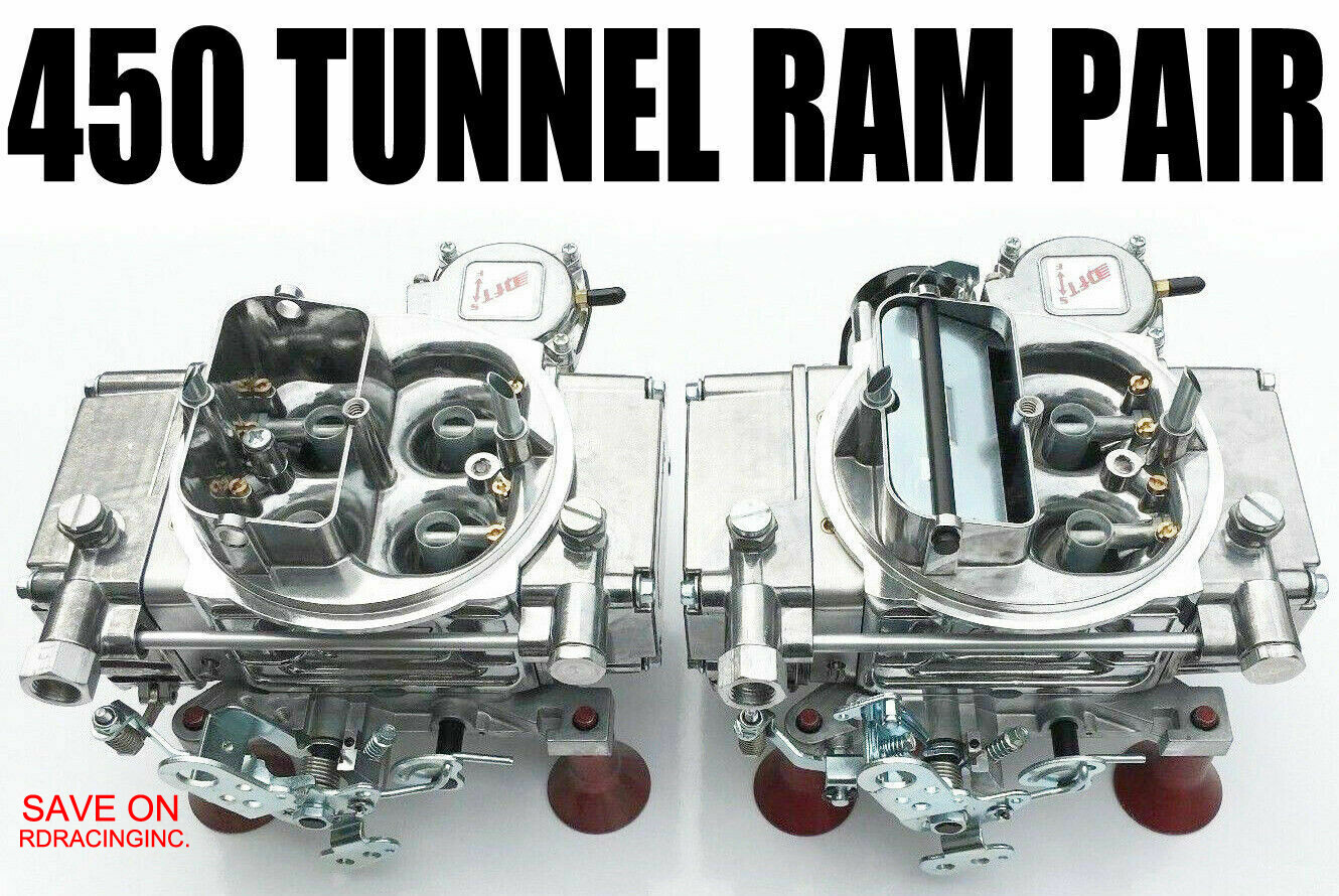 SLAYER SERIES CARBURETOR 450 CFM VS GAS TUNNEL RAM PAIR Front & Rear Carburetors