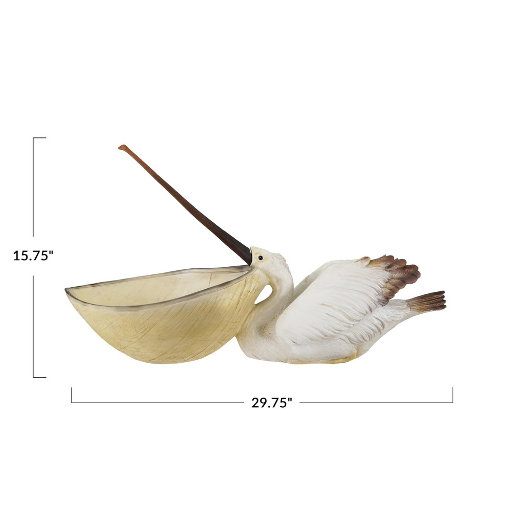 Creative CoOp Decorative Resin Pelican Container