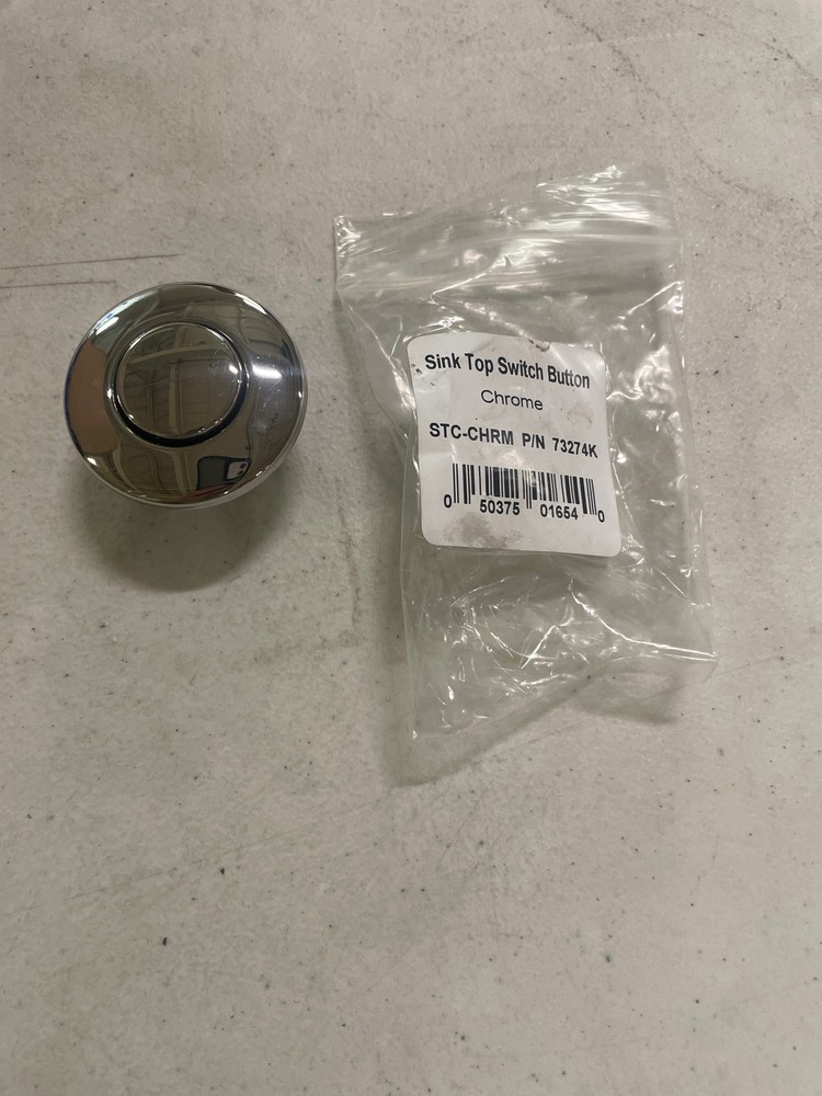 InSinkErator STC-CHRM Sink-Top Air Switch Button for Garbage Disposal - Chrome
