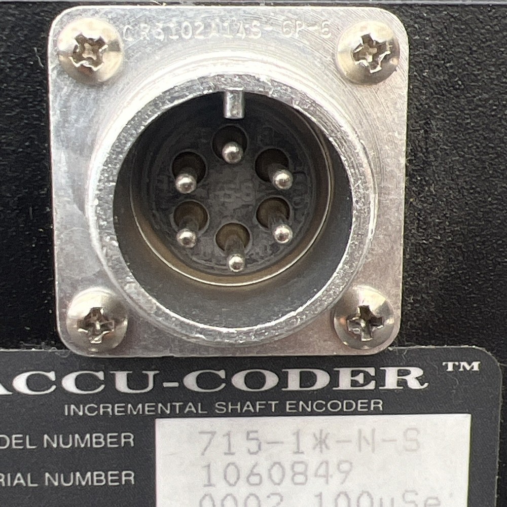 Accu-Codder 715-1*-N-S Incremental Shaft Encoder Used