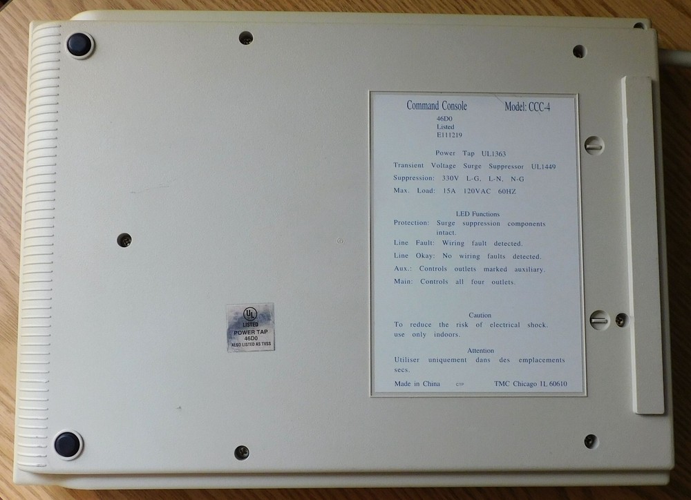 Tripp Lite Command Console CCC-4 Transient Voltage Surge Suppressor, 4-Outlets