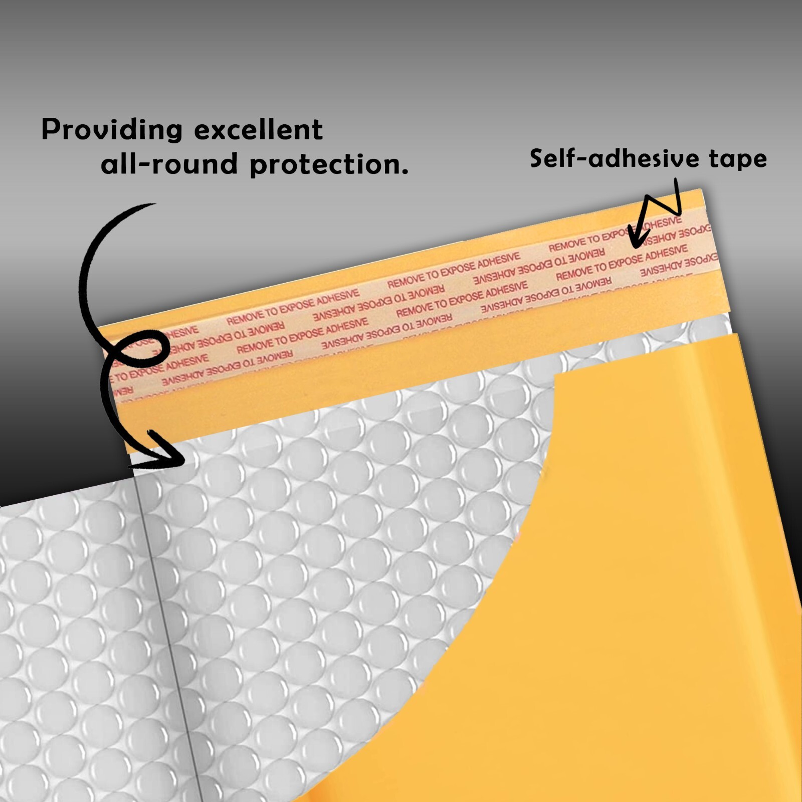 Yens® 500 #000 4x8 Kraft Bubble Padded Envelopes Mailers Inner 4 X 7