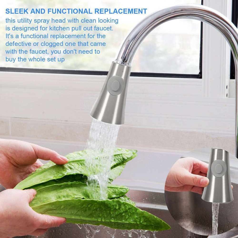 Kitchen Sink Pull Down Faucet Sprayer Pull Out Spray Head Replacement Head US