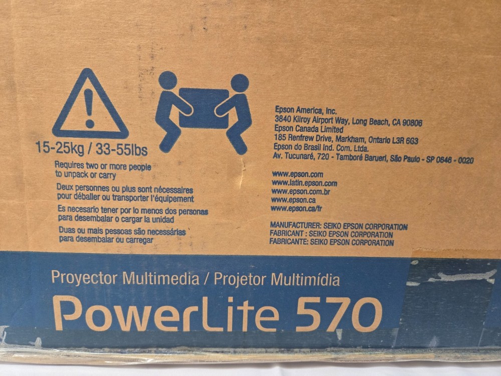 Epson PowerLite 570 LCD Projector - NEW