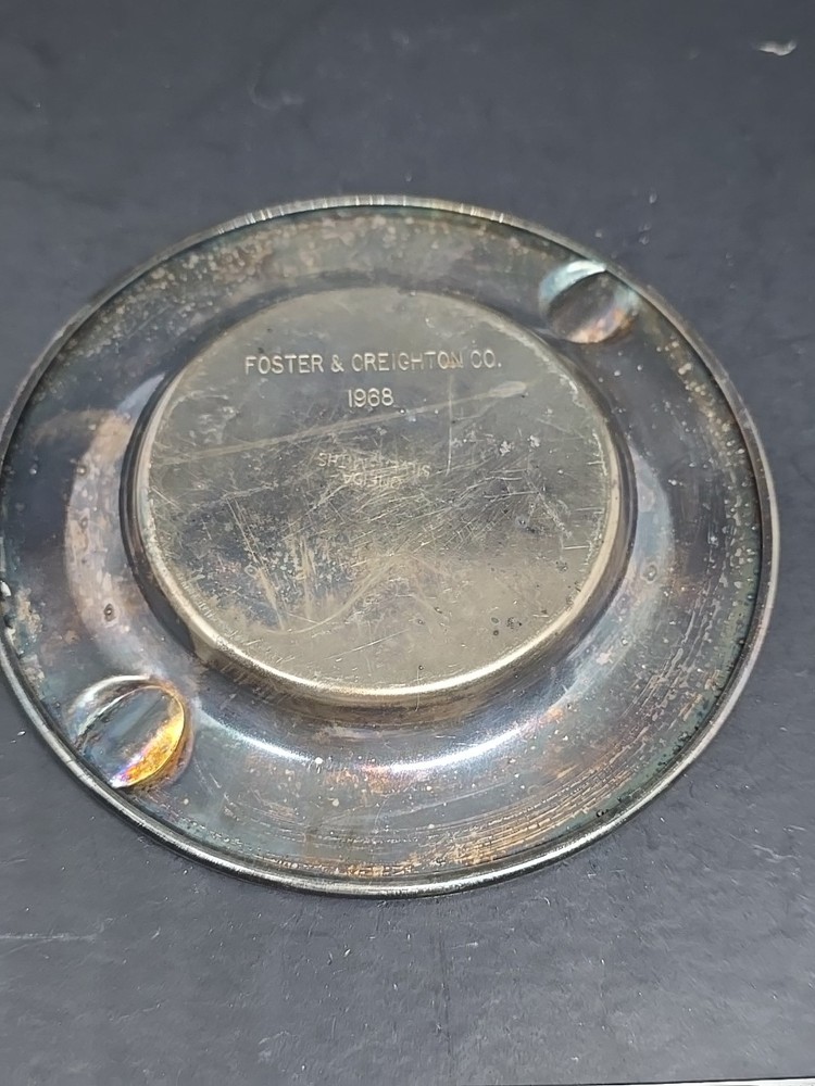 Oneida Silversmiths Silverplate Ashtray