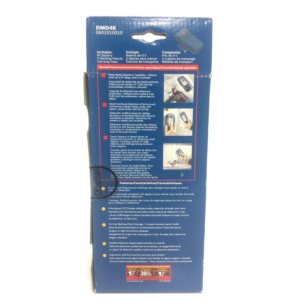 NEW Bosch DMD4K Digital Multi Detector Kit w/ Case in Original Packaging