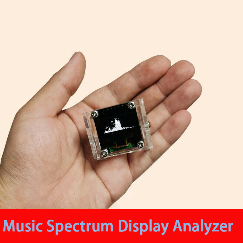 0.96 " OLED  Music Spectrum Display Analyzer Audio Level Indicator w/ Case NEW