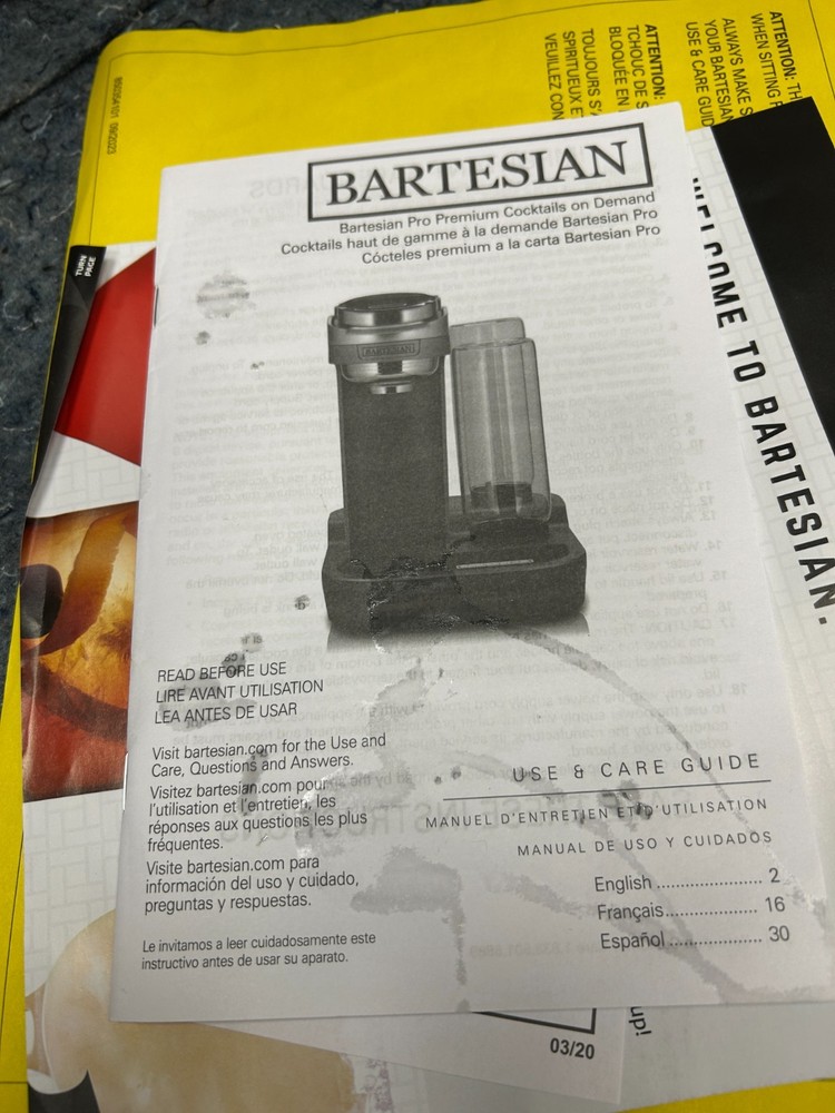 Bartesian Duet Premium Cocktail Machine, 2-Bottle, 55310G