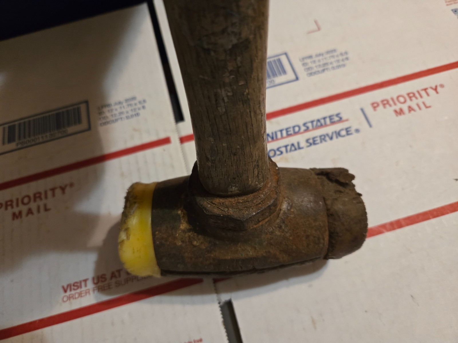 Garland No. 4 Split Head Rawhide Mallet Hammer