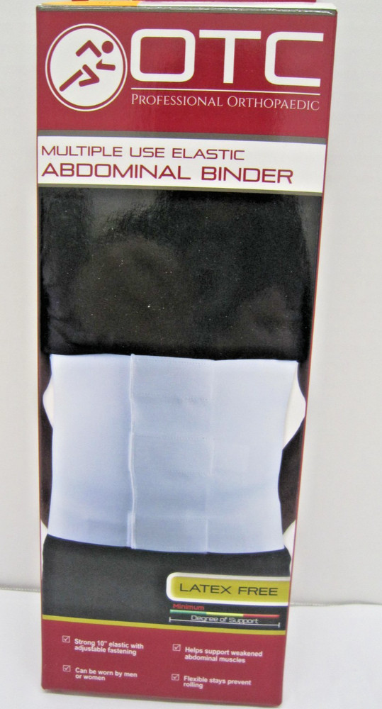 OTC Multiple Use Elastic Abdominal Binder White