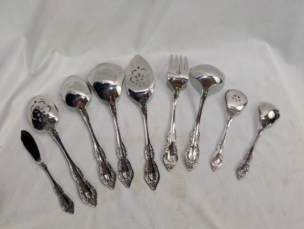 9 Piece Hostess Serving Set Oneida Community BRAHMS Pattern incl Lasagna Server