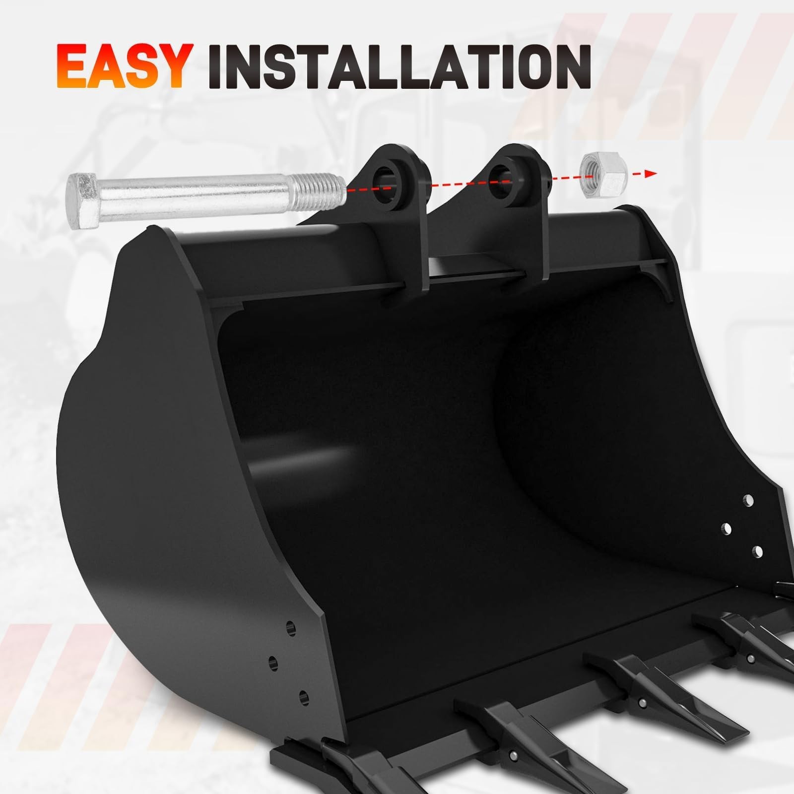 6Pcs 25mm Diamater Pins For Mini Excavator Connecting Linkage Pin Attachments