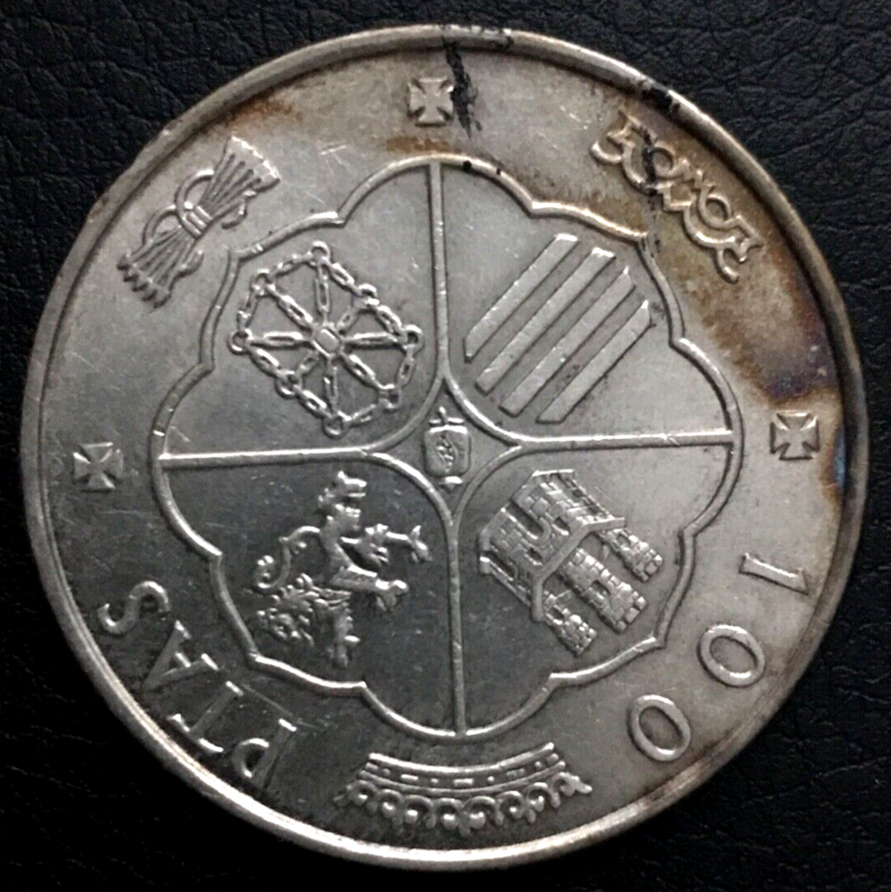 🇪🇸🇪🇸 SPAIN 1966 *70* 100 PESETAS / ERROR *7.0* DOT ON DATE 🇪🇸🇪🇸