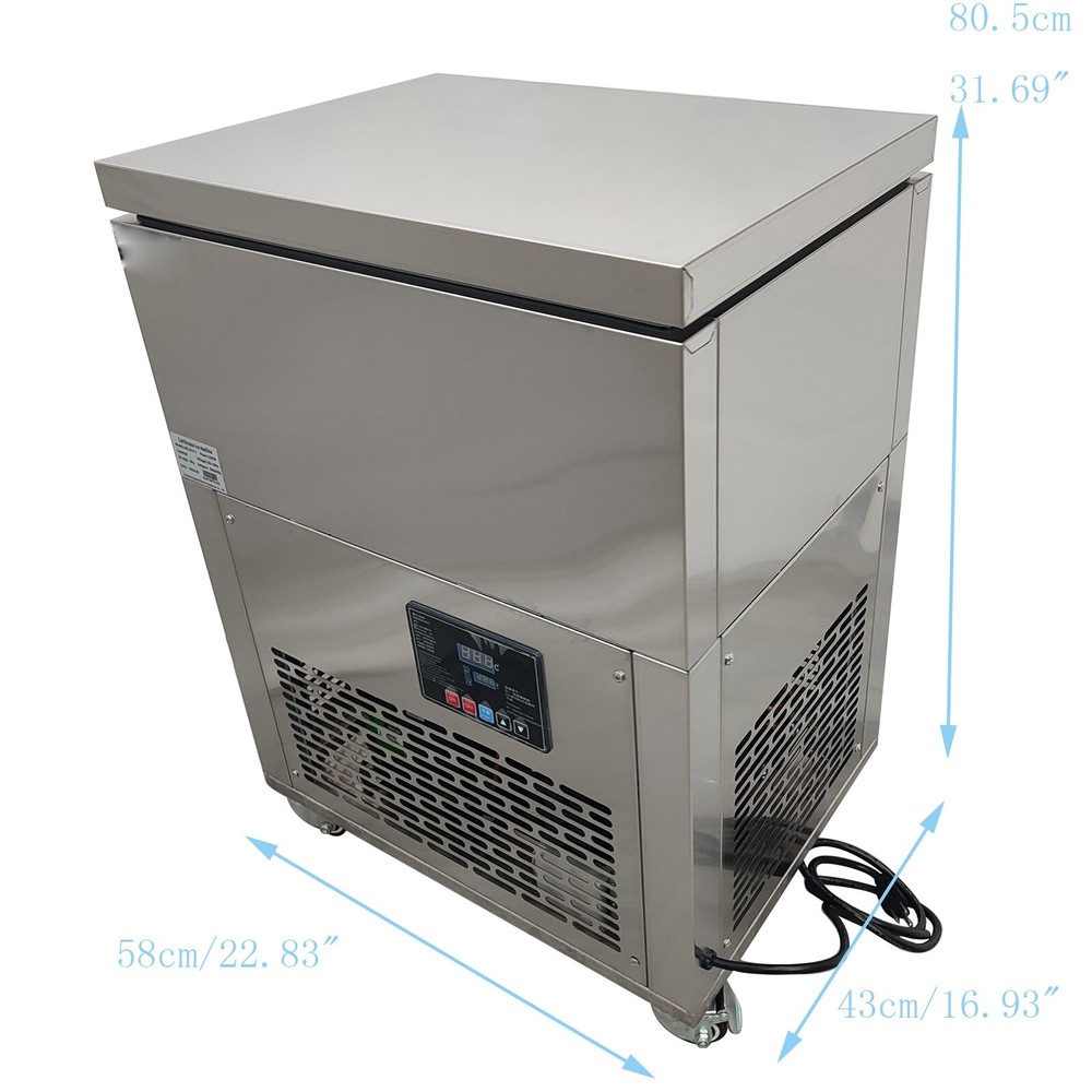 Automatic 6 Buckets Snow Ice Machine Cylindrical Ice Block Making Machine Ice B