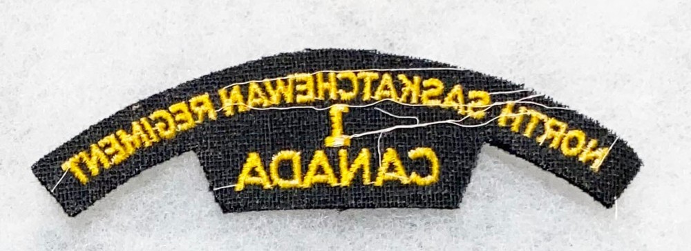 1st North Saskatchewan Regiment Canada Title / Patch