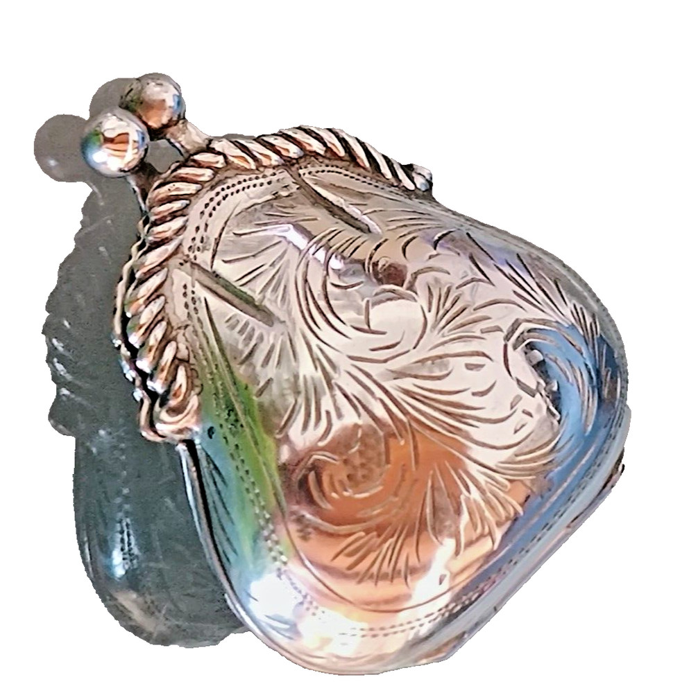 800 Silver miniature, microfusion purse