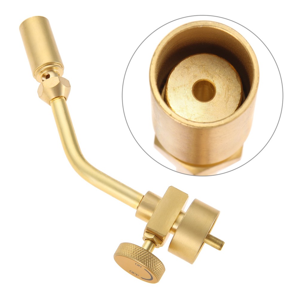 Solid Brass Pencil Flame Torch MAPP Propane CGA600 Cylinder Bottle Control Vavle