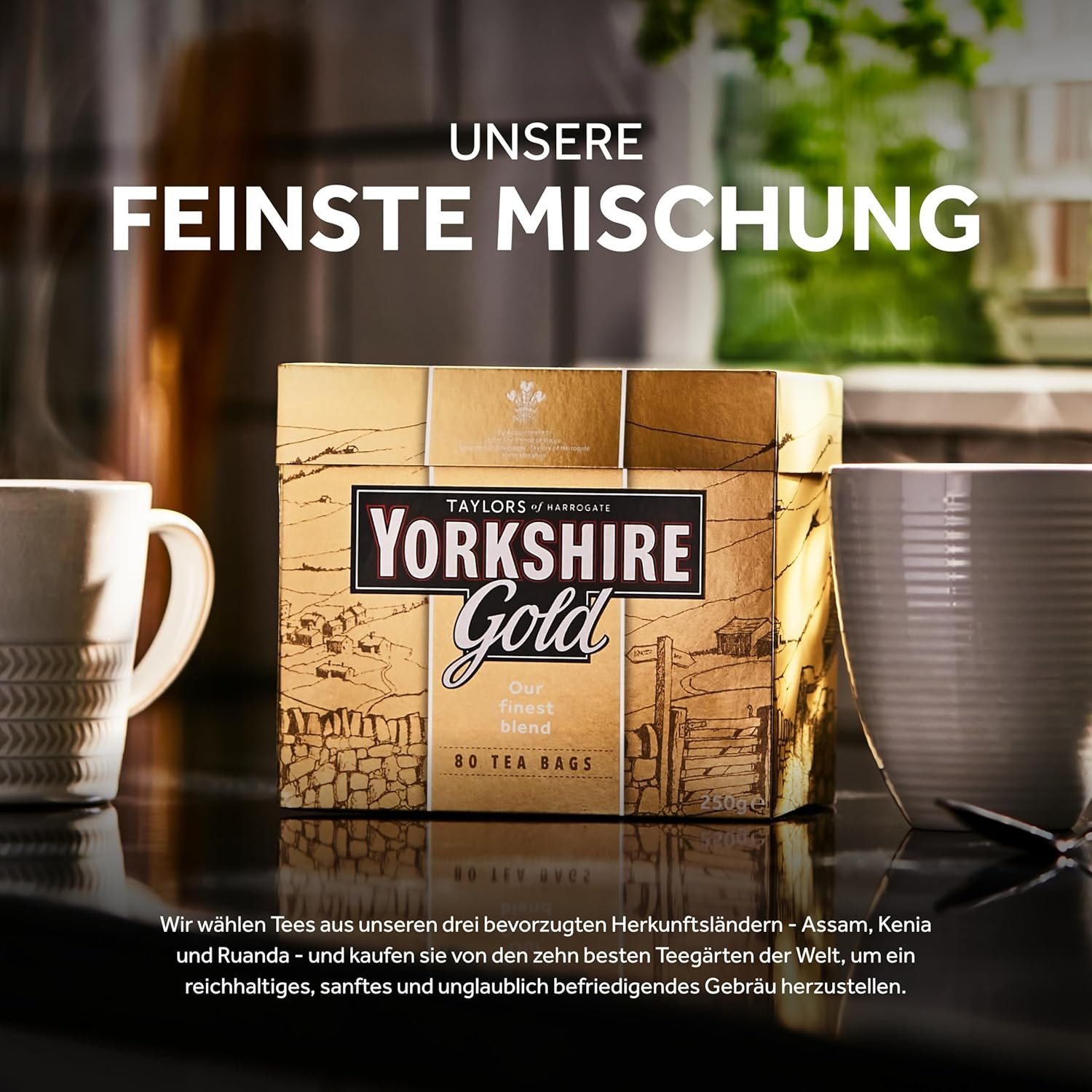 Yorkshire Tea, Gold, Pillow Tea Bags, 160 Count (Pack of 1), Premium Blend, Rich