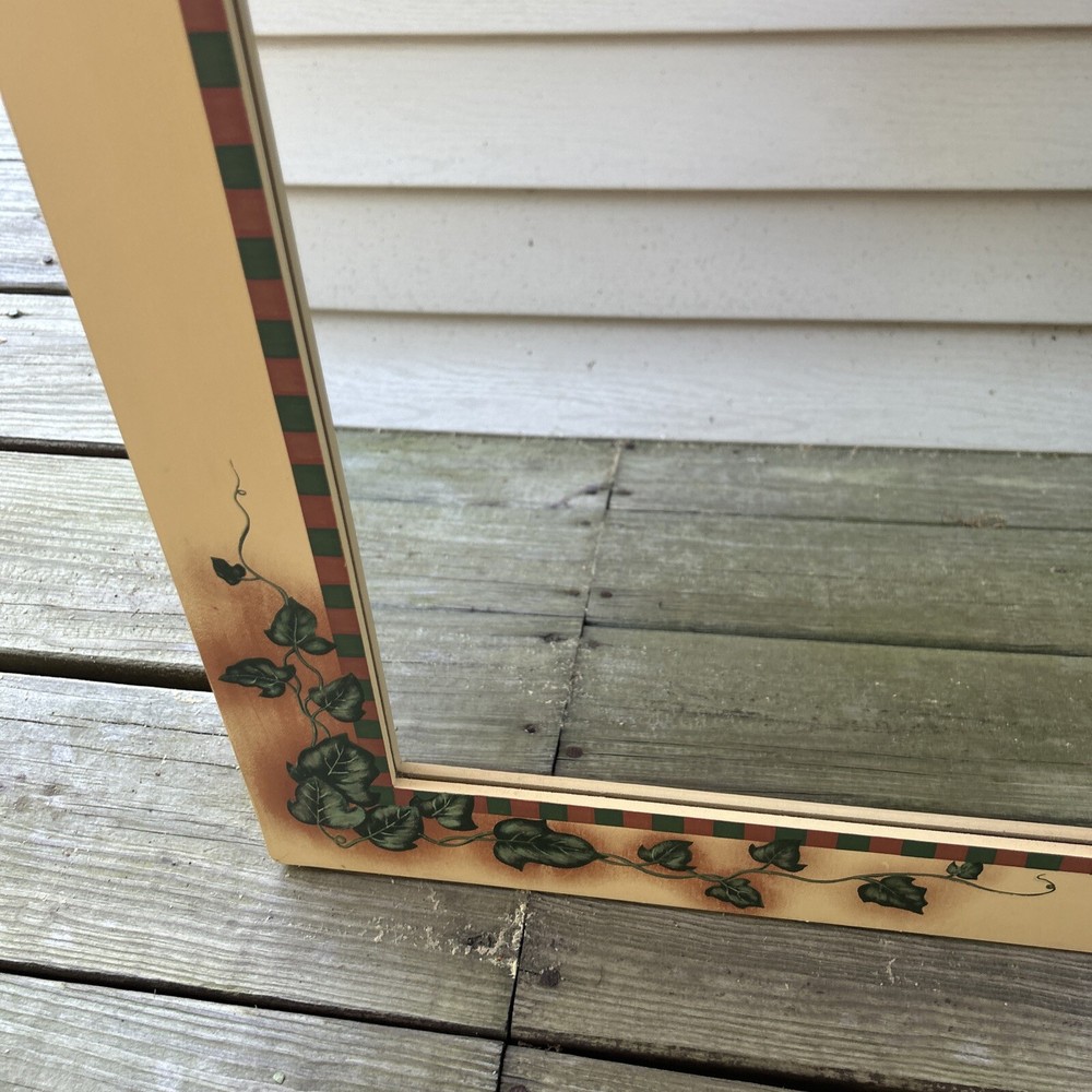 Hanging decorative fall mirror with pumpkins (nd)