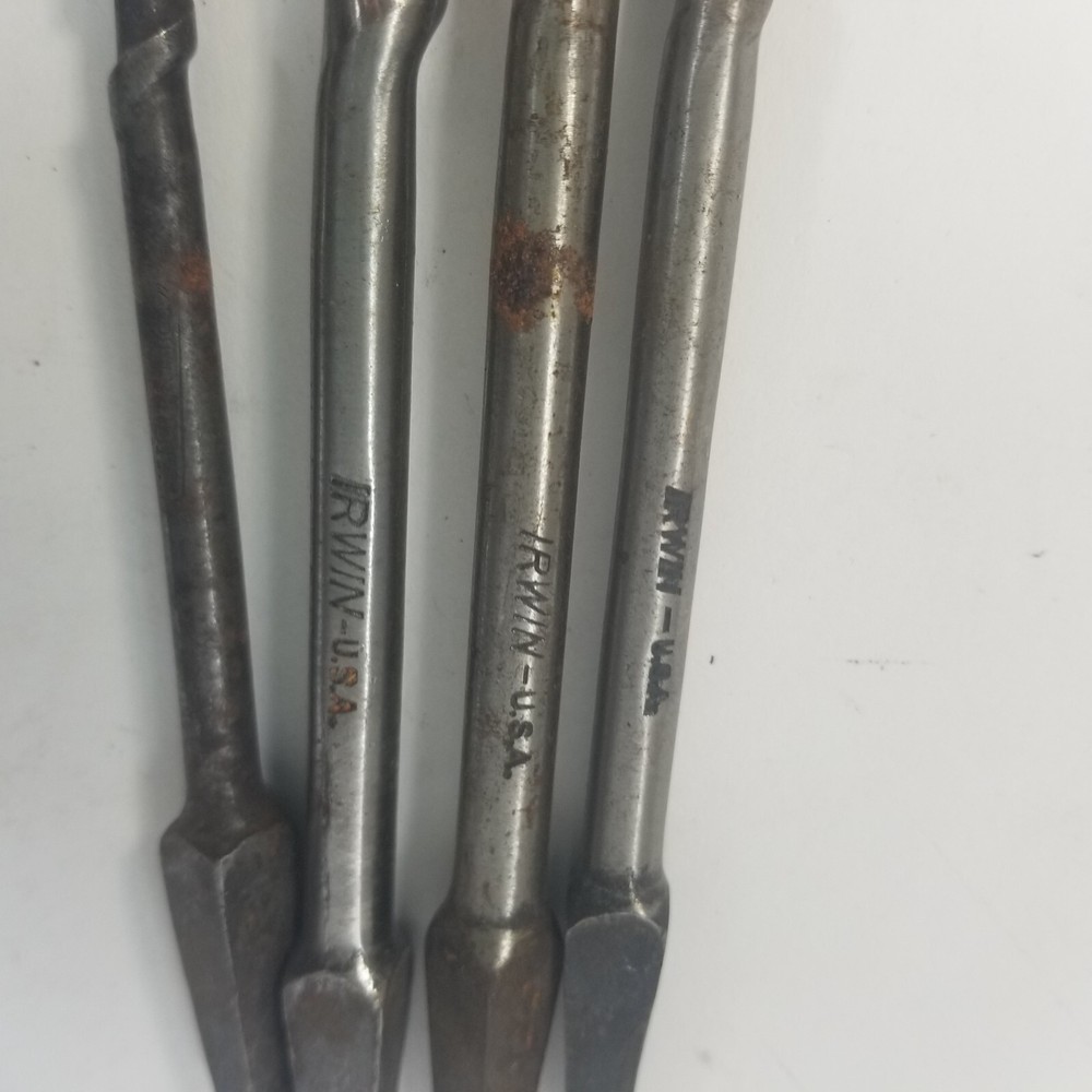4 Piece Irwin Auger Drill Bit Set Wood Working Tools
