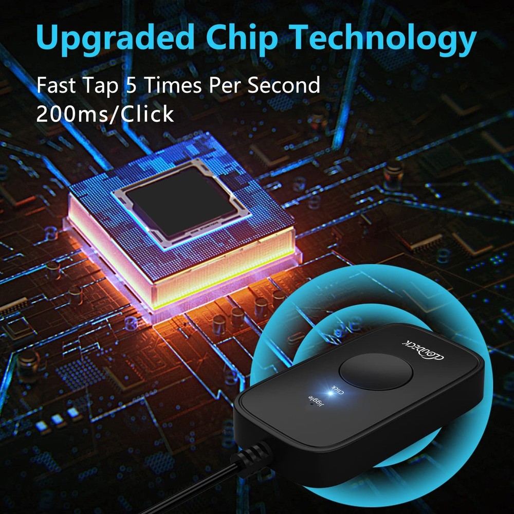 Mouse Jiggler Undetectable, USB Mover, Gaming Automatic Continuous Click Devi...