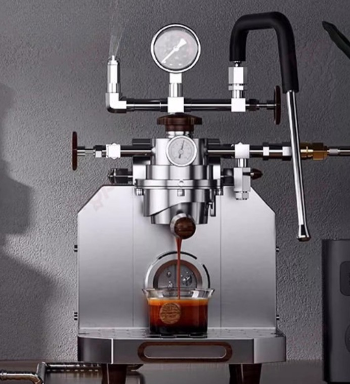 12 Bar Pneumatic Coffee Maker Espresso Making Variable Pressure With PID
