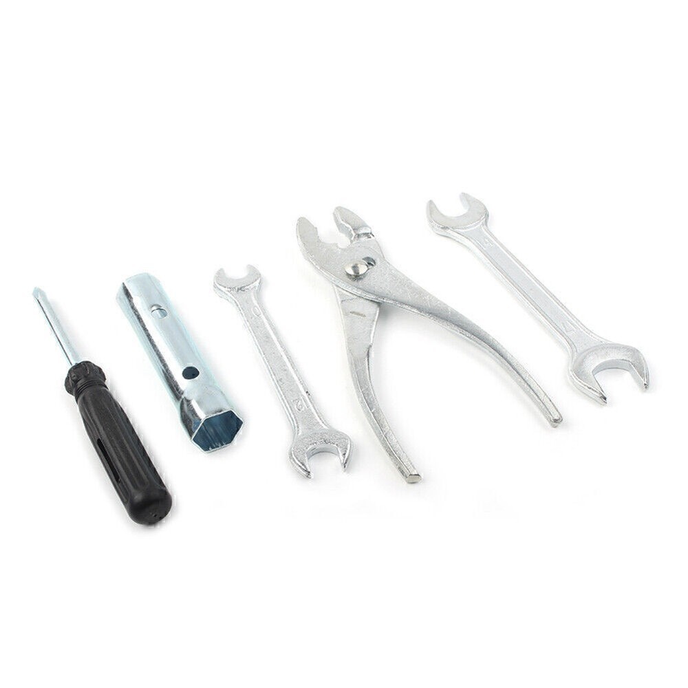 Spark Plug Spanner Wrench Plier Socket Tool Set With Storage Pocket Motorcycle