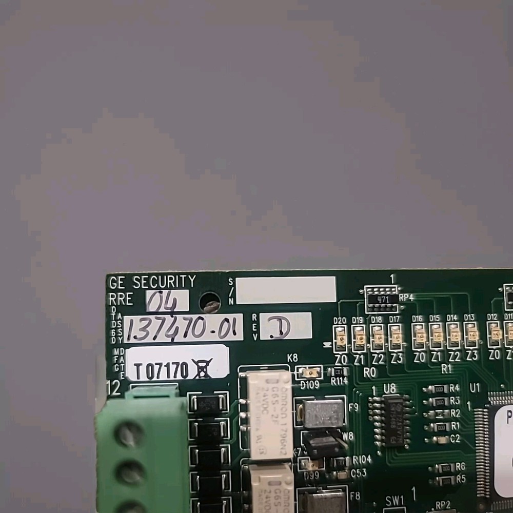 GE Security 137470-01 ACUXL16 RRE04- E1L Remote Reader Interface Panel Board Asy