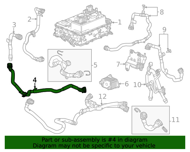 Genuine GM Coolant Hose 84929329
