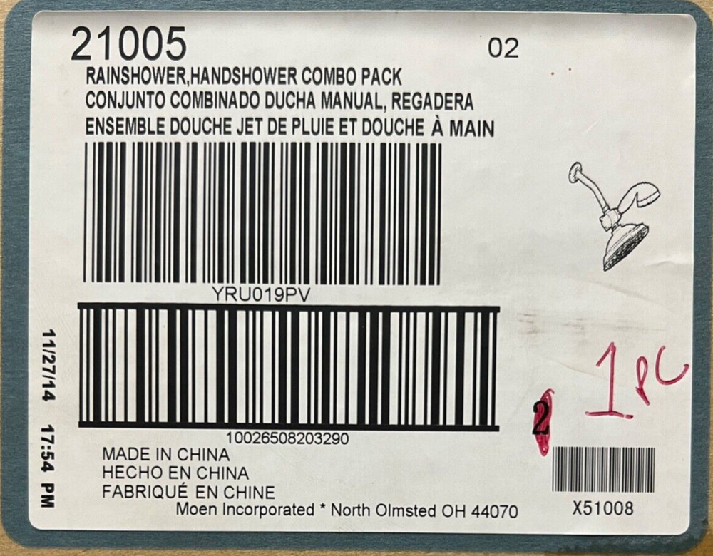 Moen 21005 Refresh Seven-Function Standard Spray Head w/ Handheld Shower, Chrome