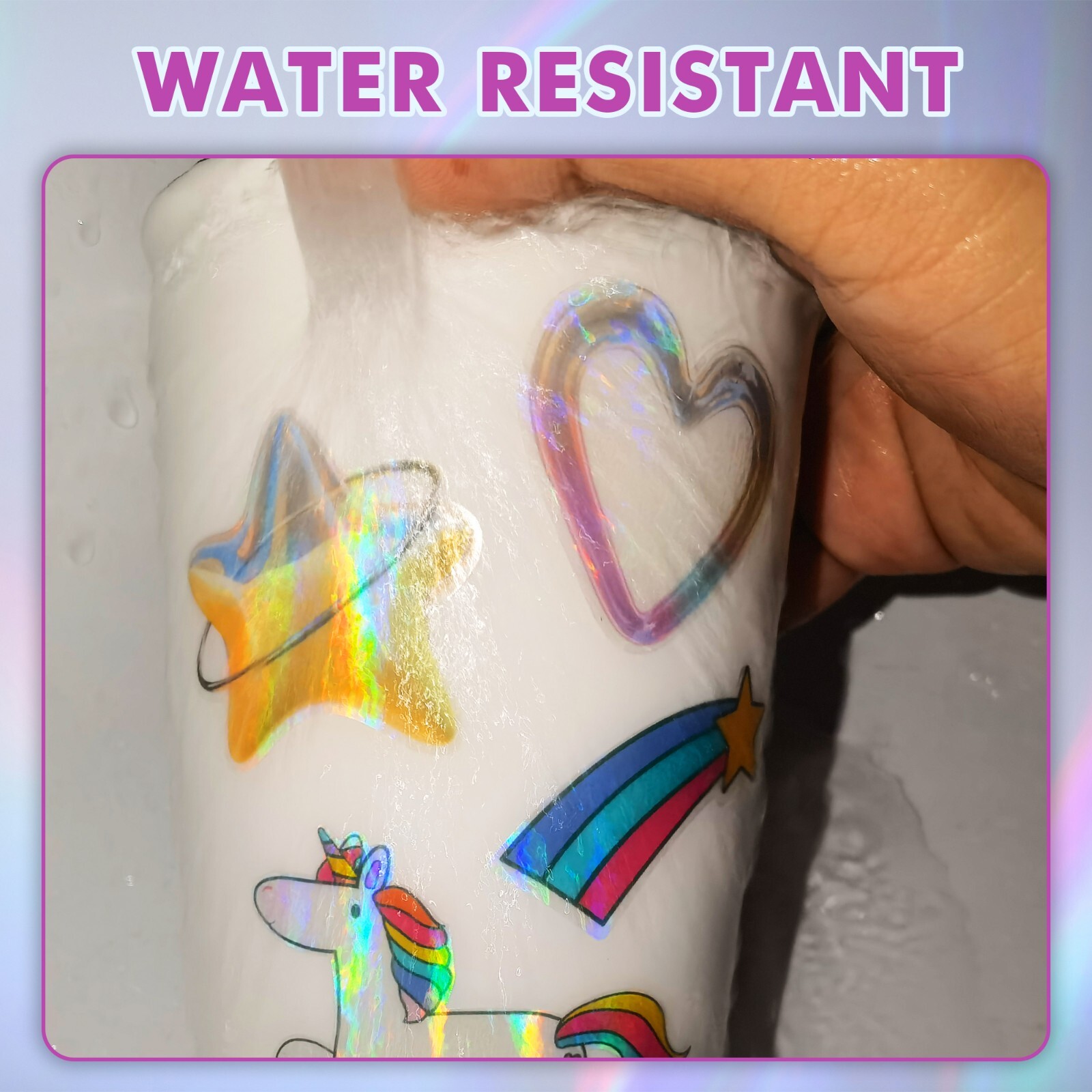 Koala Clear Rainbow Holographic Sticker Paper for Inkjet +Laser Printers 8.5x11